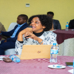 A representative from Idara ya Habari (Maelezo) from the Mainland, Ingiahedi Mduma, contributes during the dissemination session for regulators in Dar es Salaam.