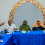 A seasoned journalist from Zanzibar, Salim Salim, contributes during the dissemination session for media stakeholders in Zanzibar.